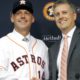 Photo of Houston Astros general manager Jeff Luhnow, right, and A.J. Hinch