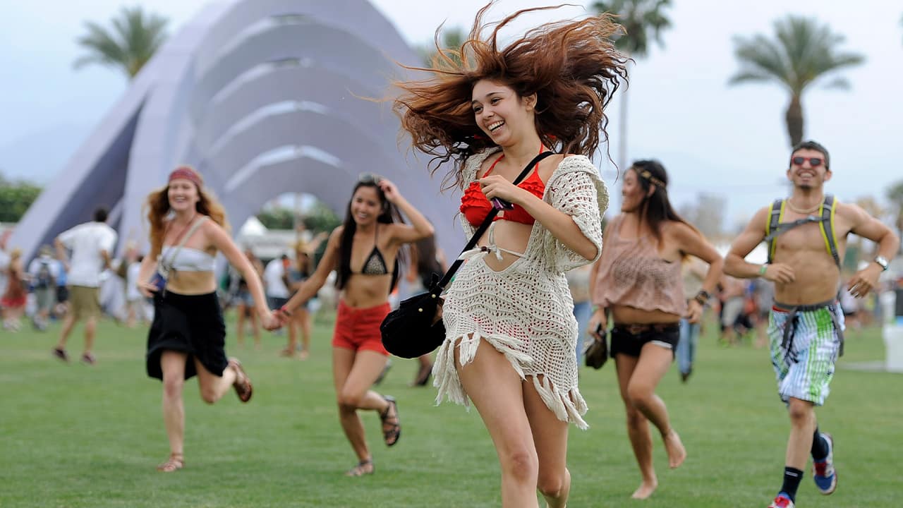 Photo of people at Coachella in 2012